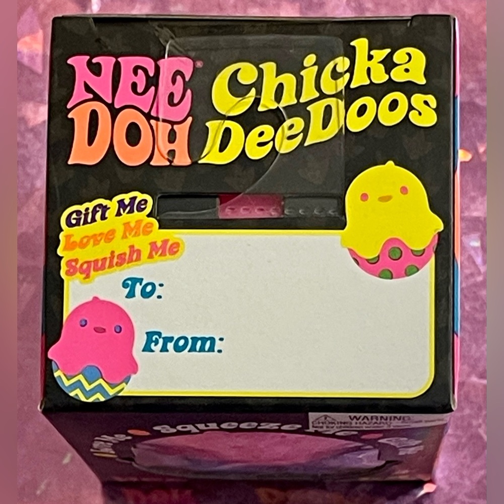 NeeDoh Chicka DeeDoos Pink & Blue Squishy Toy! A soft squeeze! New - Picture 5 of 5